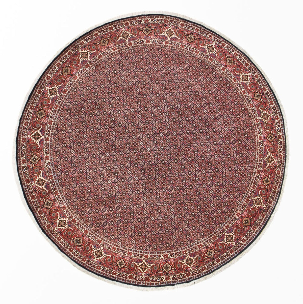 Perser Rug - Bidjar round  - 300 x 300 cm - dark red