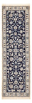 Runner Perser Rug - Nain - Royal - 197 x 61 cm - dark blue