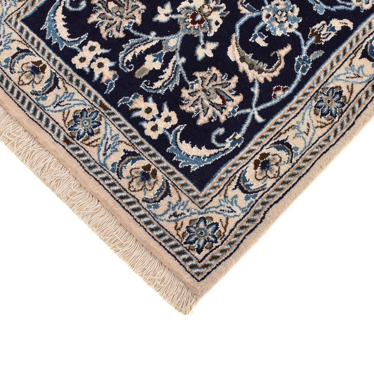 Runner Perser Rug - Nain - Royal - 197 x 61 cm - dark blue
