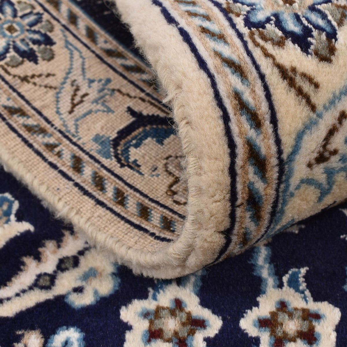 Runner Perser Rug - Nain - Royal - 197 x 61 cm - dark blue