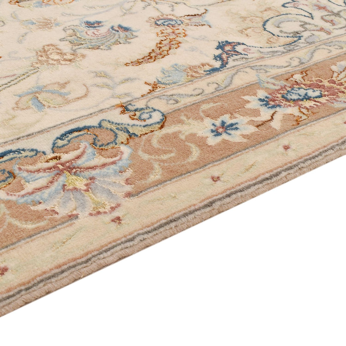Runner Perser Rug - Tabriz - Royal - 370 x 87 cm - beige
