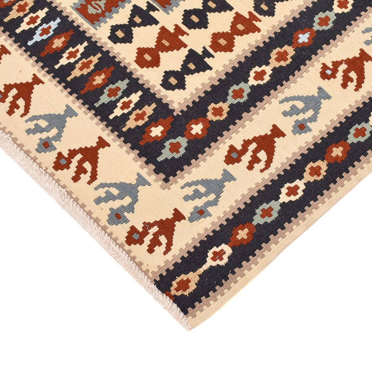 Kelim Rug - Oriental - 145 x 111 cm - multicolored