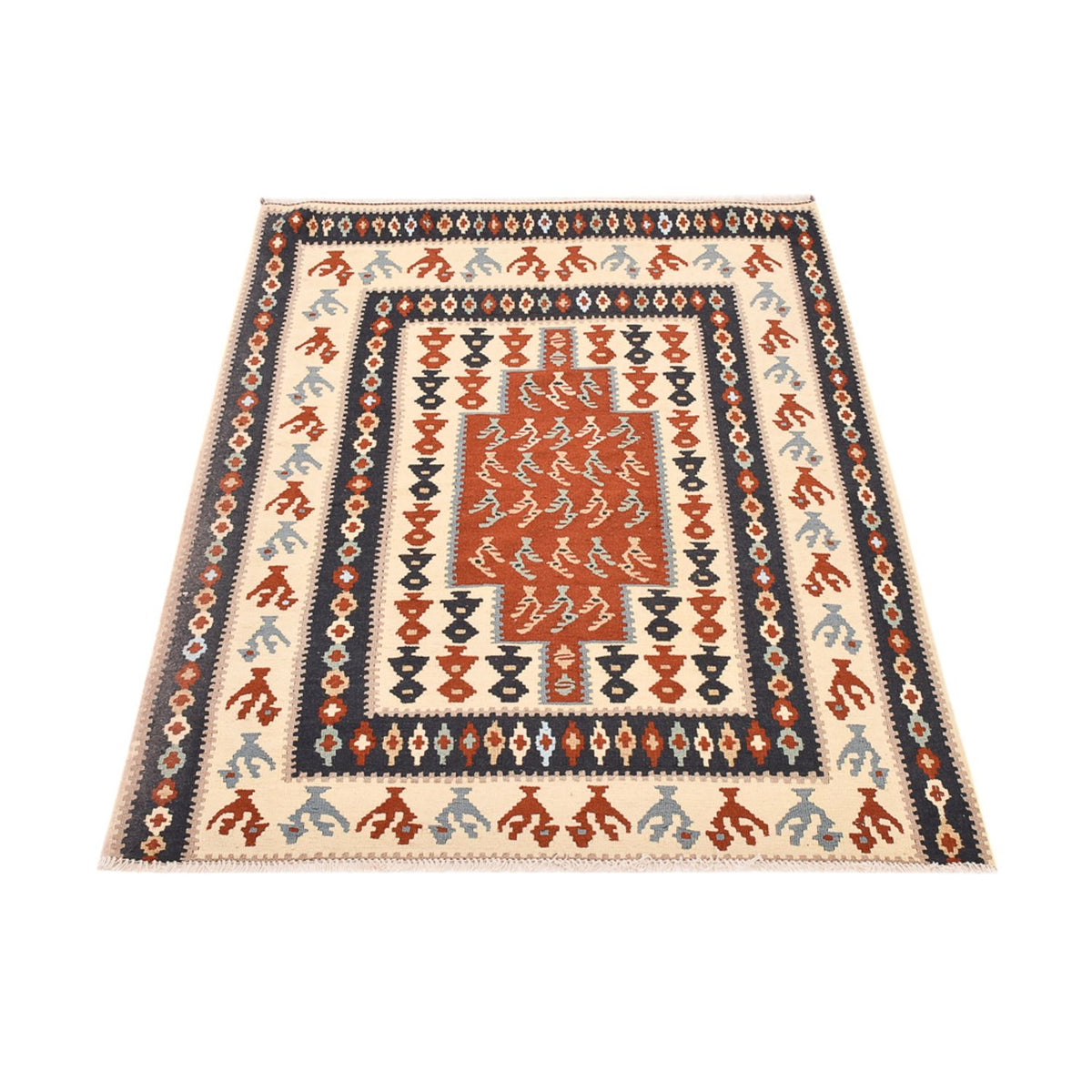 Kelim Rug - Oriental - 145 x 111 cm - multicolored