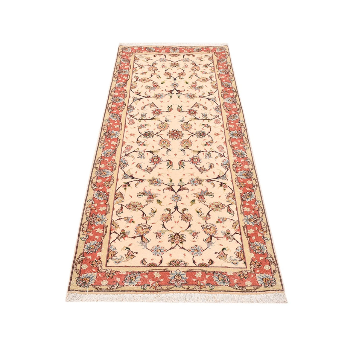 Runner Perser Rug - Tabriz - Premium - 205 x 81 cm - beige