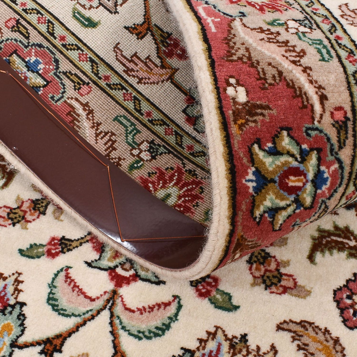 Runner Perser Rug - Tabriz - Royal - 301 x 68 cm - beige