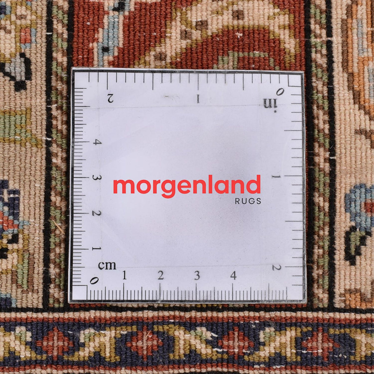 Runner Perser Rug - Ghom - Royal - 150 x 51 cm - dark beige