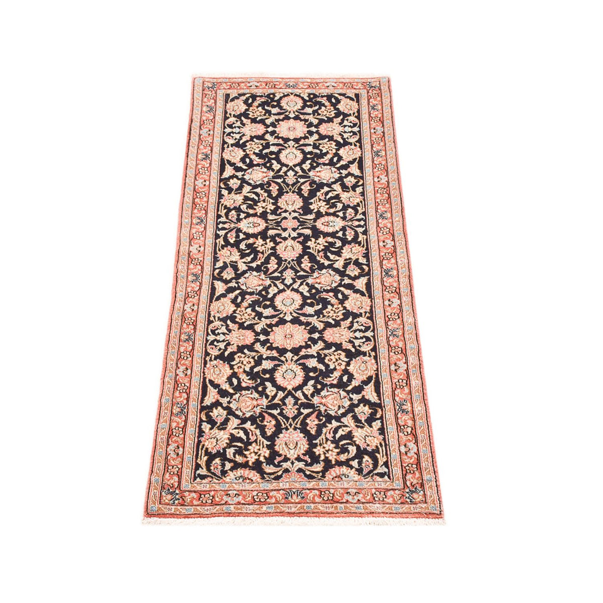 Runner Perser Rug - Ghom - Royal - 150 x 52 cm - dark blue