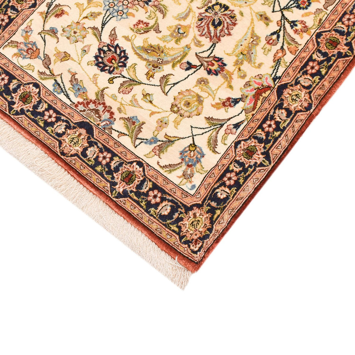 Runner Perser Rug - Ghom - Royal - 195 x 58 cm - light beige