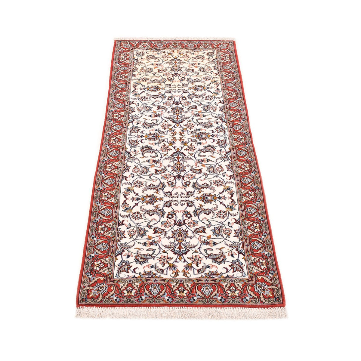 Runner Perser Rug - Isfahan - Premium - 190 x 70 cm - dark beige