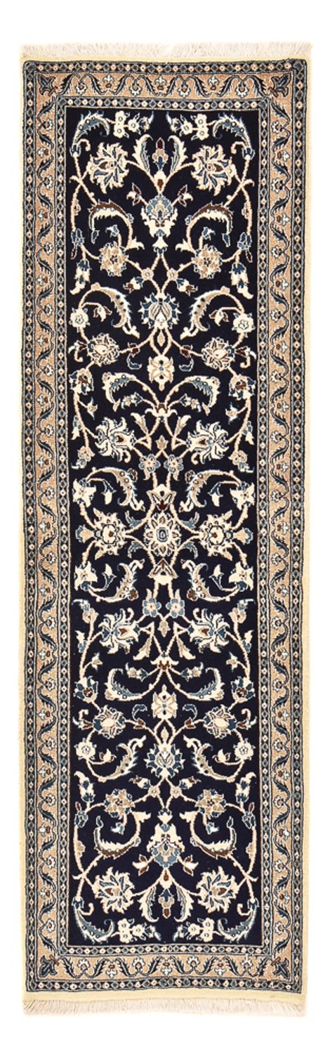 Runner Perser Rug - Nain - Royal - 196 x 66 cm - dark blue
