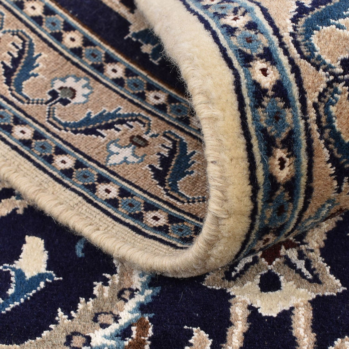 Runner Perser Rug - Nain - Royal - 196 x 66 cm - dark blue