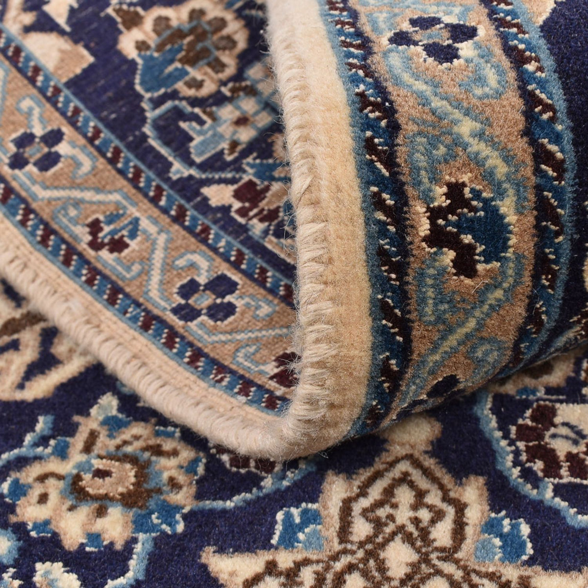 Runner Perser Rug - Nain - Royal - 188 x 65 cm - dark blue