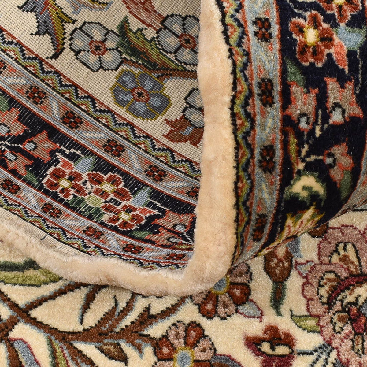 Runner Perser Rug - Ghom - Royal - 203 x 63 cm - light beige