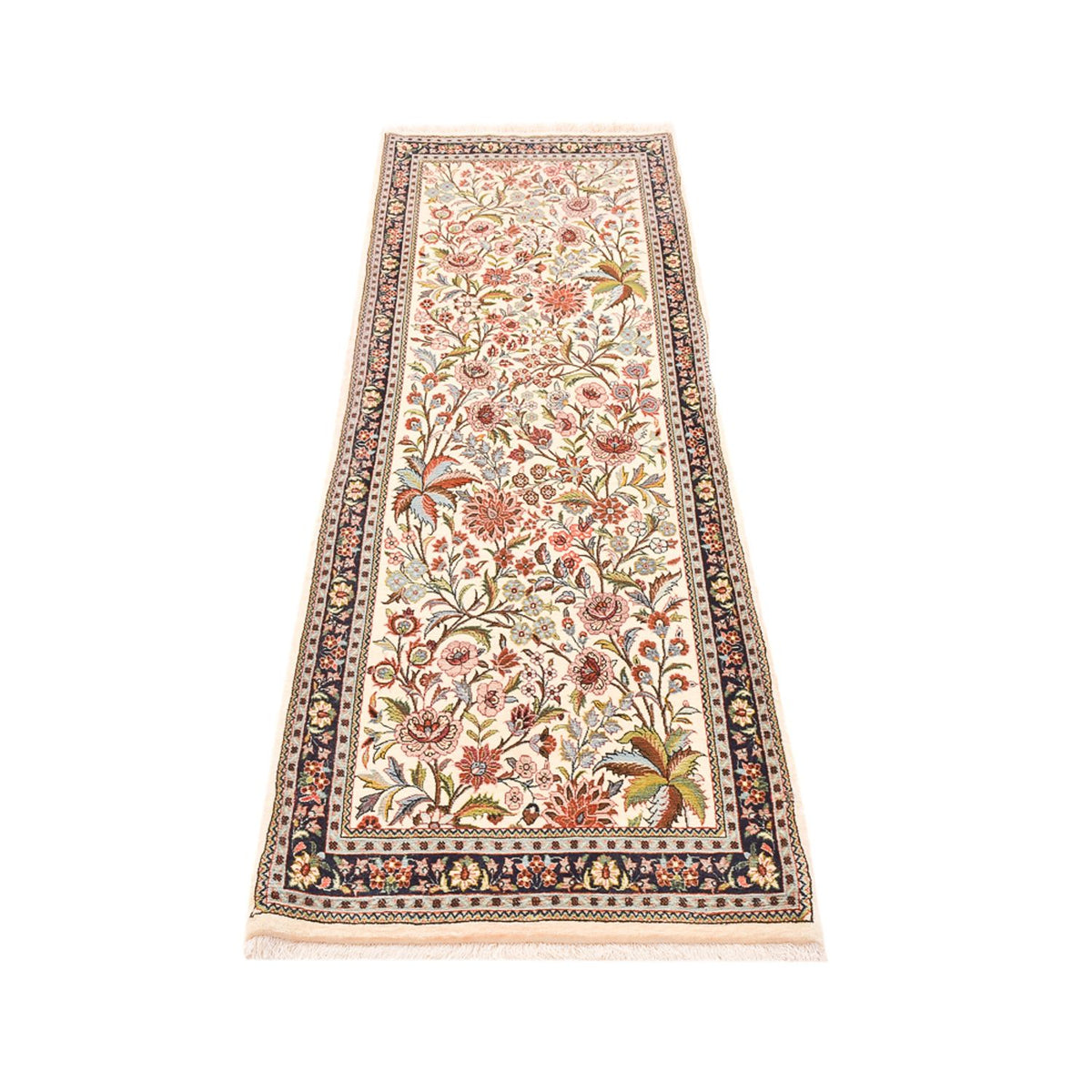 Runner Perser Rug - Ghom - Royal - 203 x 63 cm - light beige