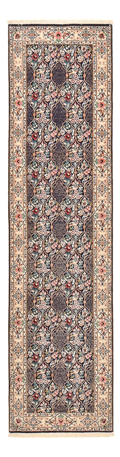 Runner Perser Rug - Ghom - Royal - 300 x 80 cm - dark blue