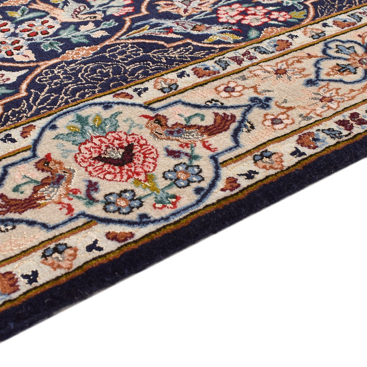 Runner Perser Rug - Ghom - Royal - 300 x 80 cm - dark blue