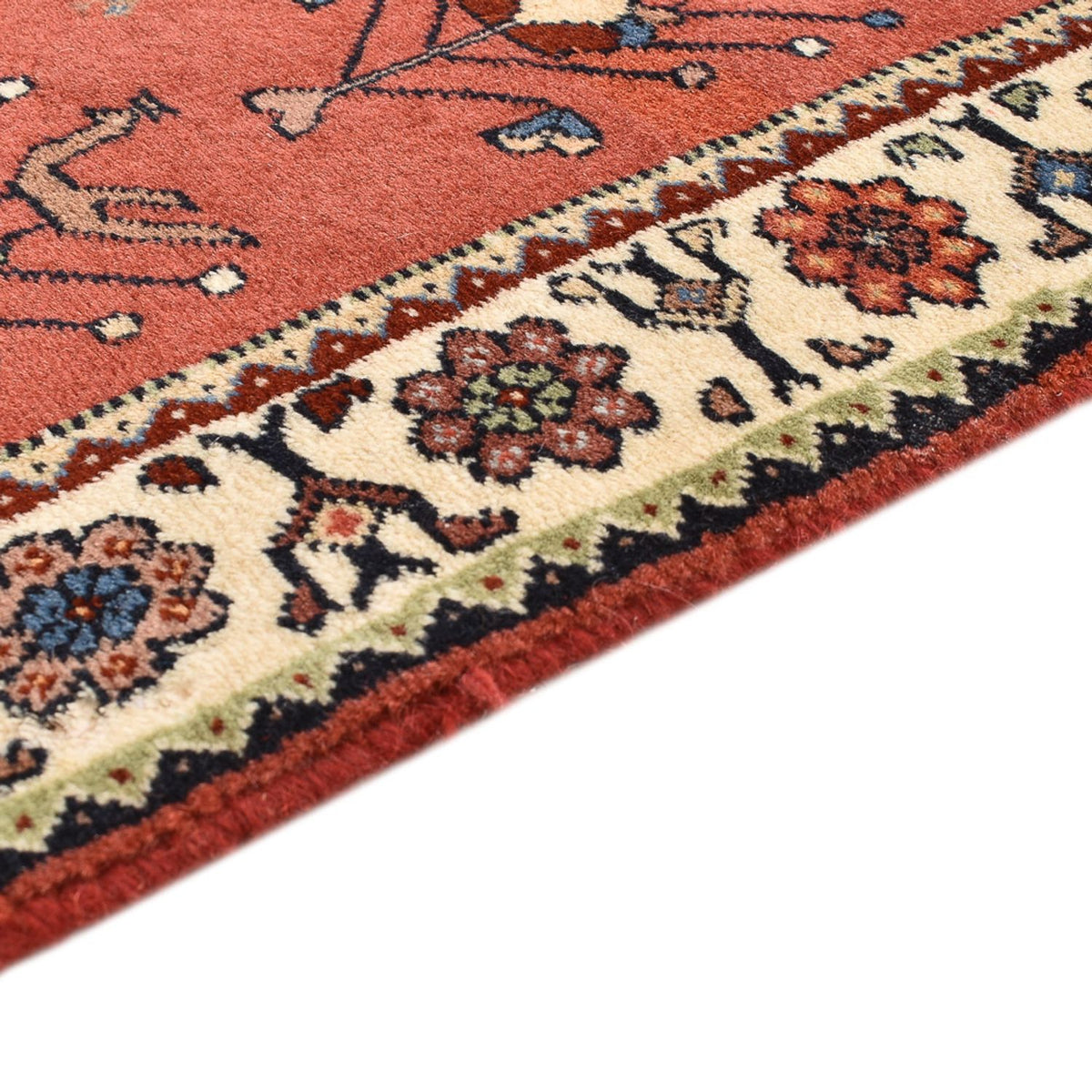 Runner Gabbeh Rug - Kashkuli Perser - 162 x 65 cm - light red