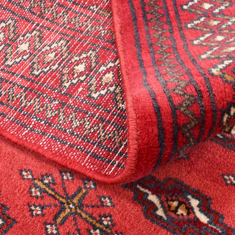 Turkaman Rug - 138 x 110 cm - red