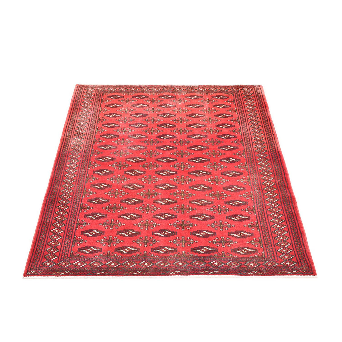 Turkaman Rug - 138 x 110 cm - red