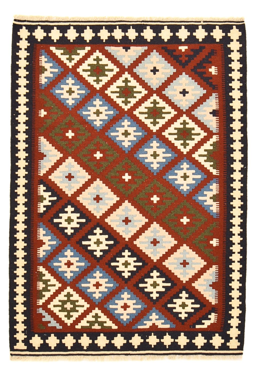 Kelim Rug - Oriental - 145 x 100 cm - multicolored