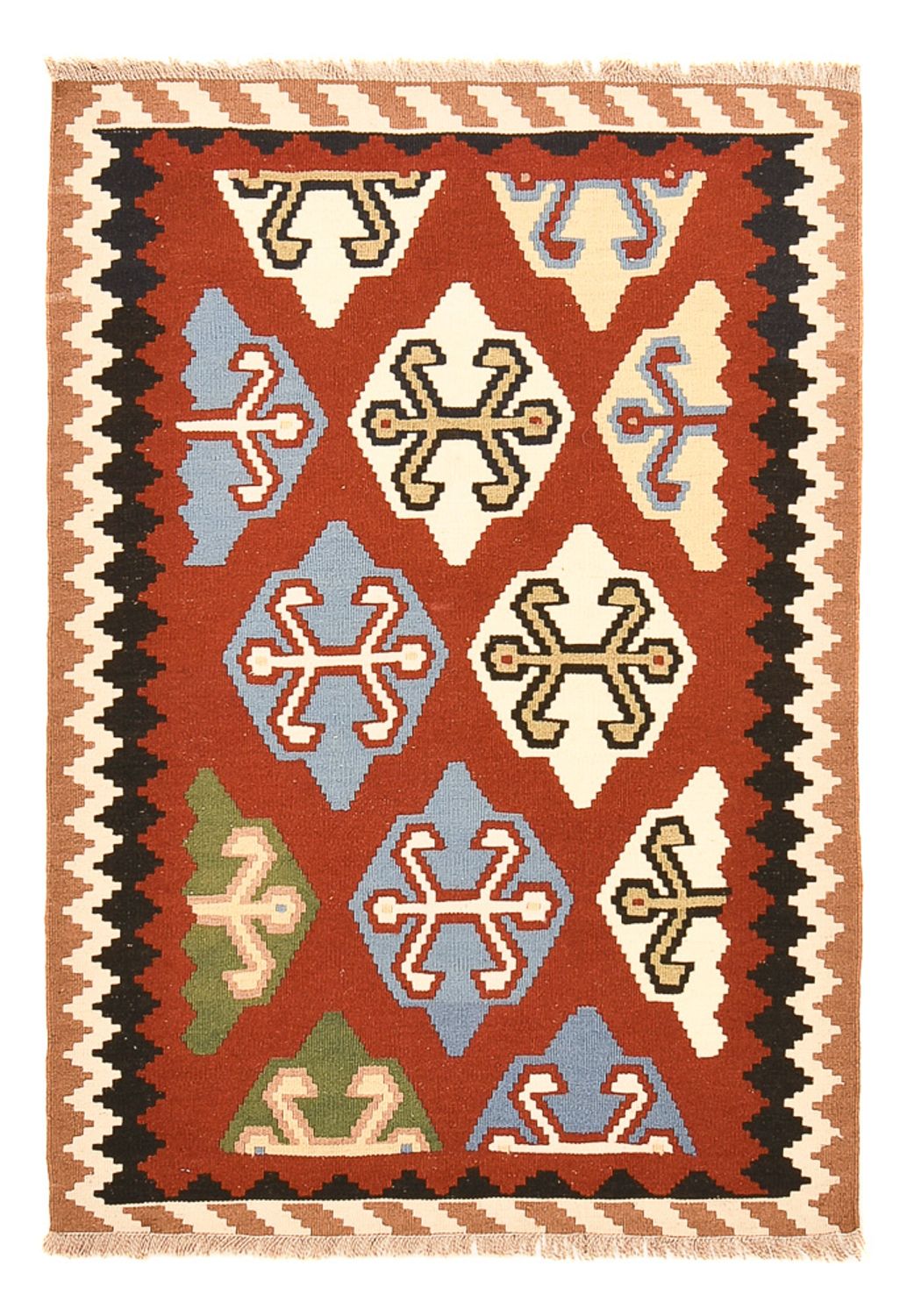 Kelim Rug - Oriental - 146 x 100 cm - multicolored