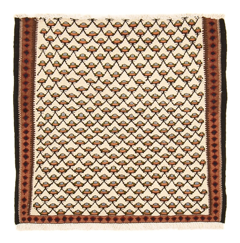 Kelim Rug - Oriental - 88 x 85 cm - cream