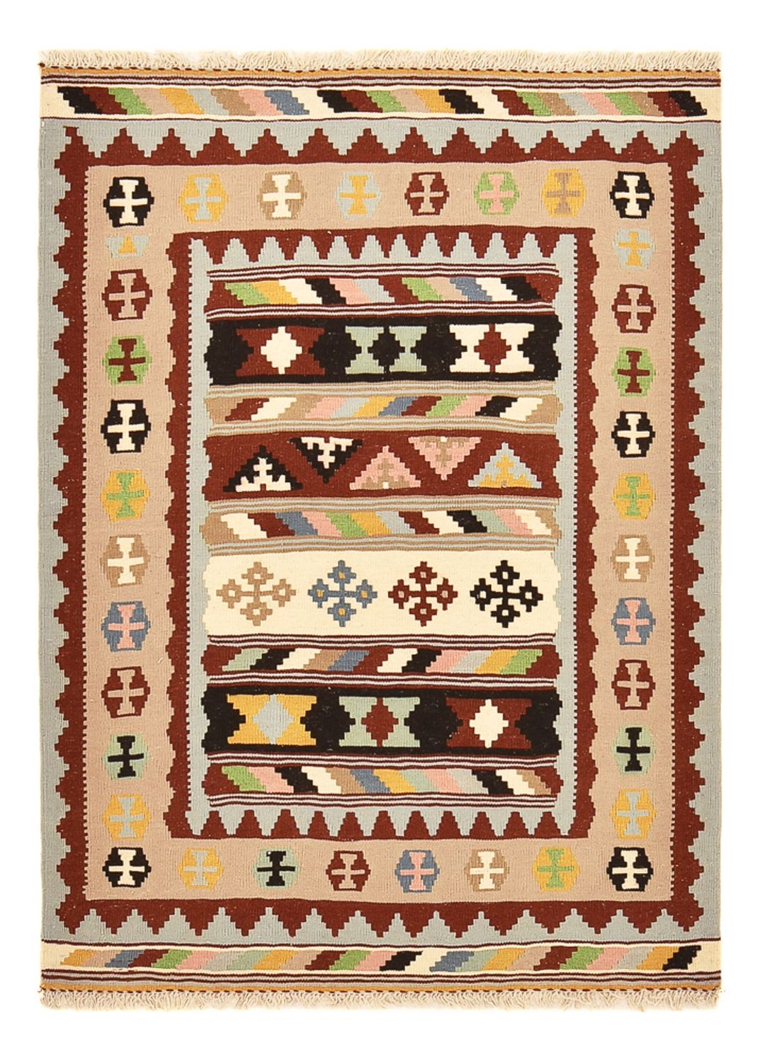 Kelim Rug - Oriental - 147 x 105 cm - multicolored
