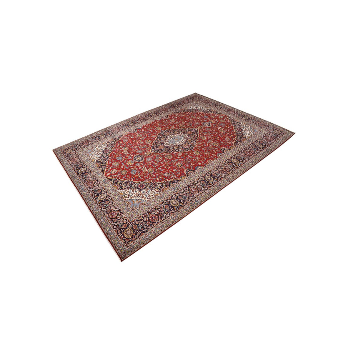 Perser Rug - Keshan - 395 x 295 cm - red