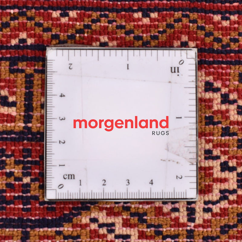 Runner Turkaman Rug - 377 x 104 cm - dark red