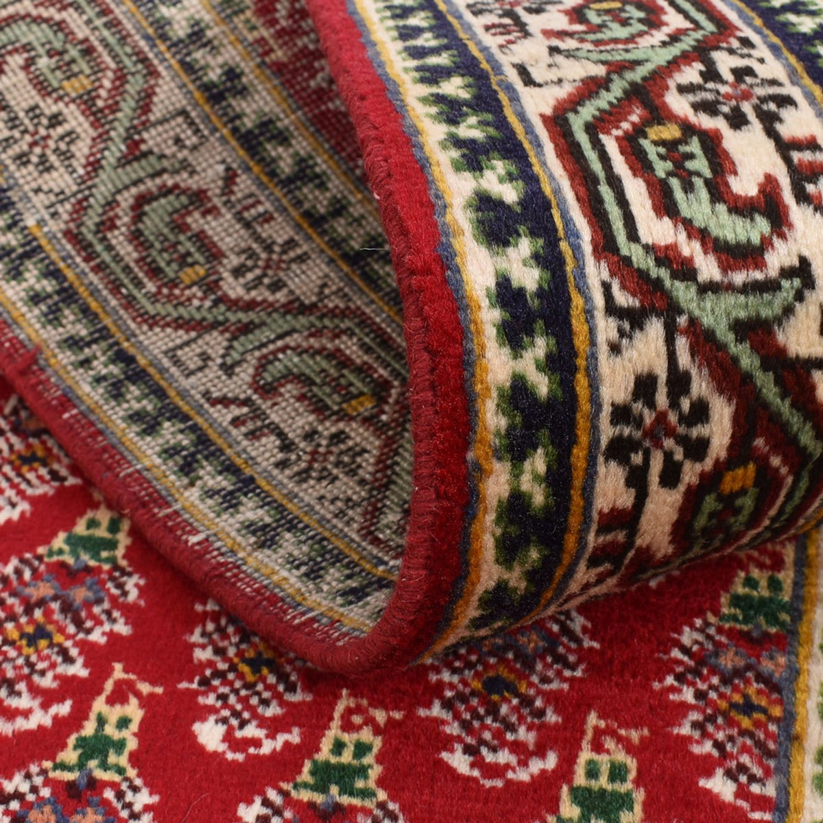 Runner Perser Rug - Tabriz - 460 x 73 cm - red