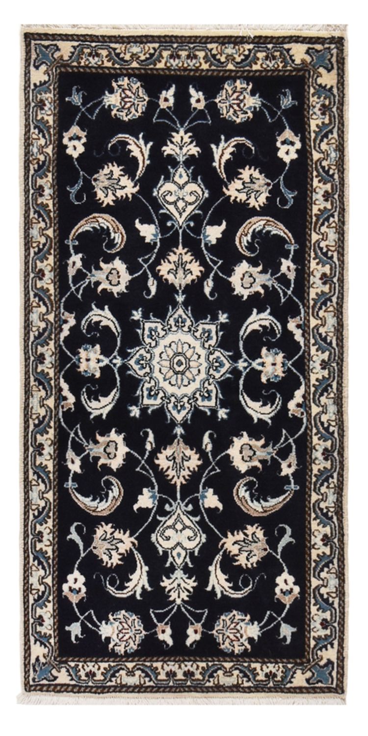 Perser Rug - Nain - 138 x 66 cm - dark blue