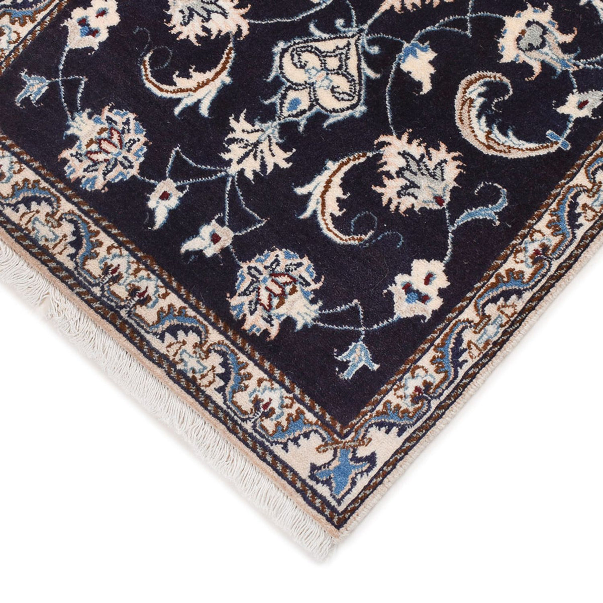 Perser Rug - Nain - 138 x 67 cm - dark blue