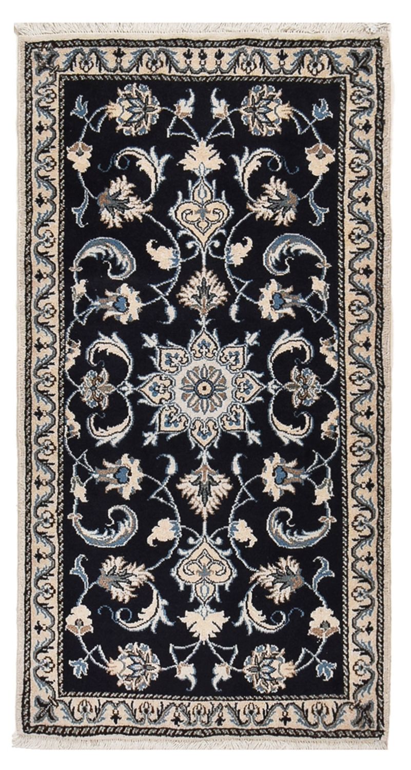 Perser Rug - Nain - 132 x 72 cm - dark blue