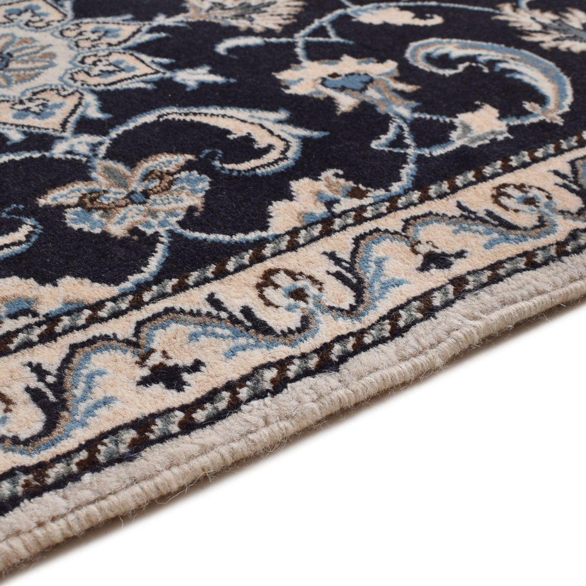 Perser Rug - Nain - 132 x 72 cm - dark blue