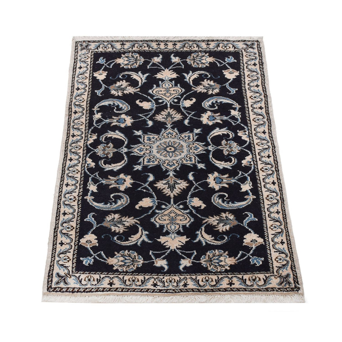Perser Rug - Nain - 132 x 72 cm - dark blue