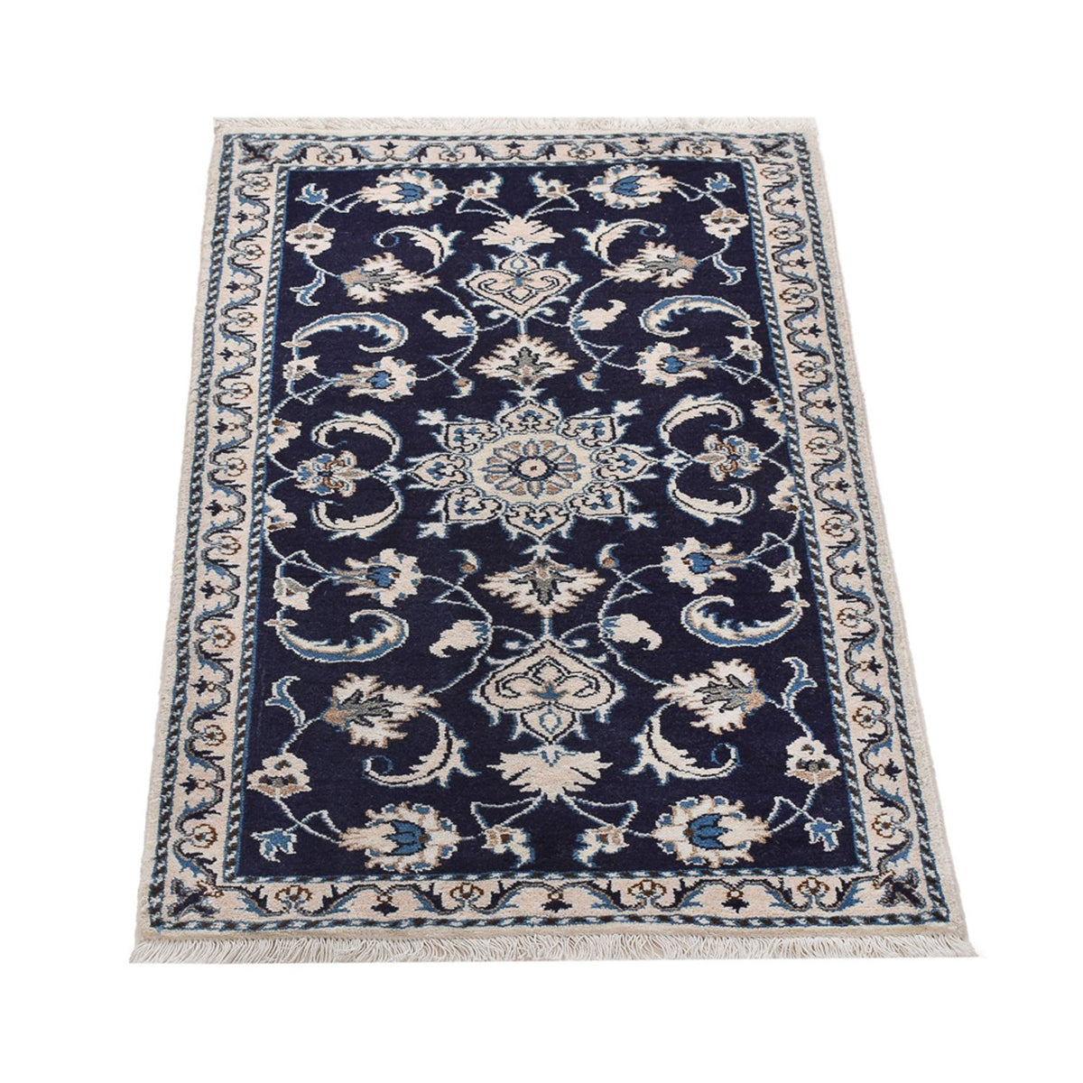 Perser Rug - Nain - 133 x 70 cm - dark blue