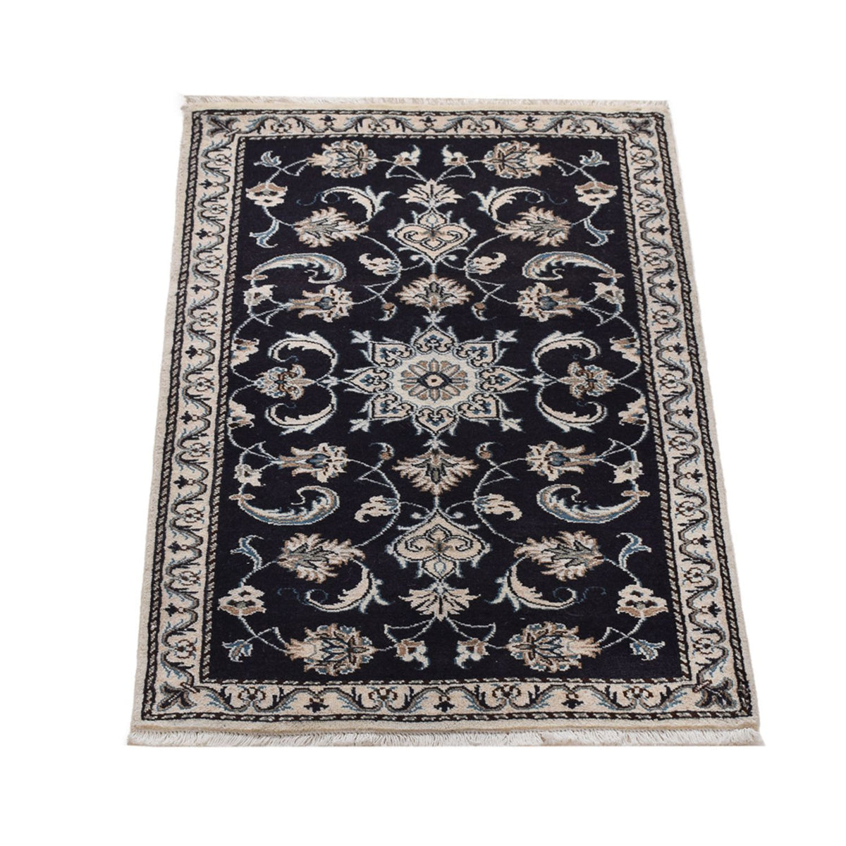 Perser Rug - Nain - 135 x 69 cm - dark blue