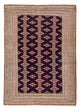 Turkaman Rug - 175 x 125 cm - dark blue