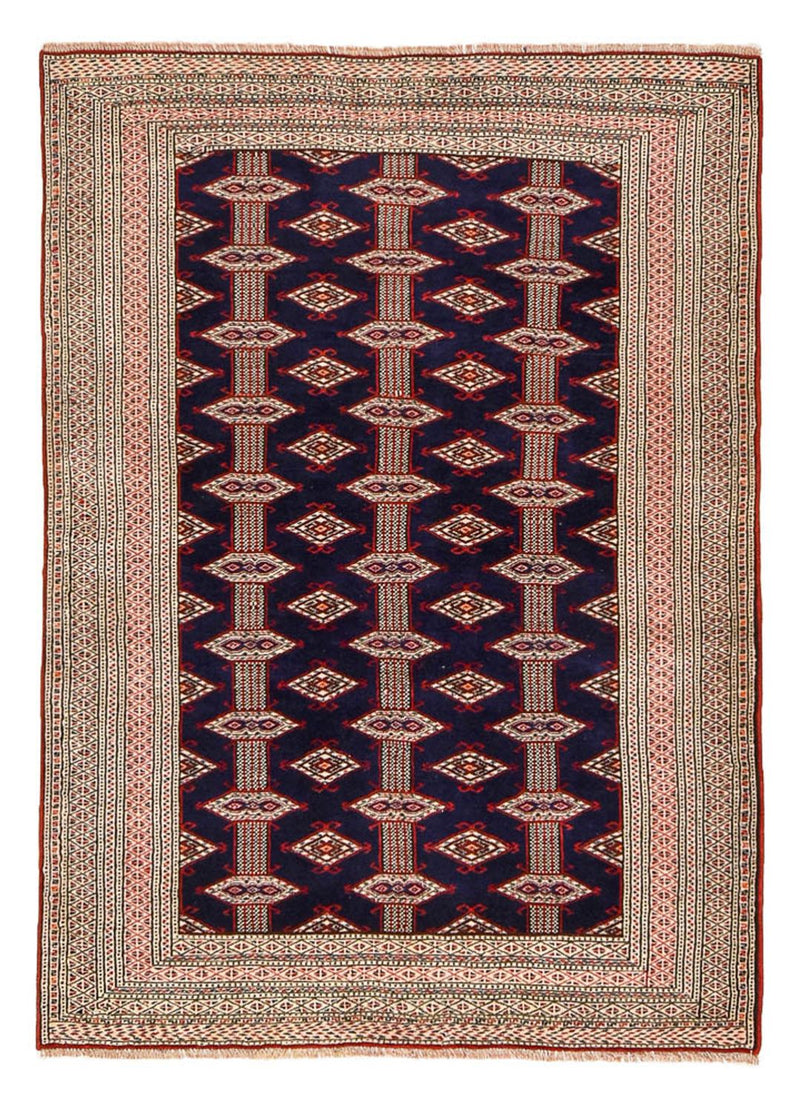Turkaman Rug - 175 x 125 cm - dark blue