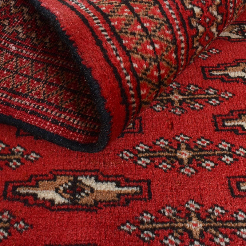 Turkaman Rug - 189 x 130 cm - red