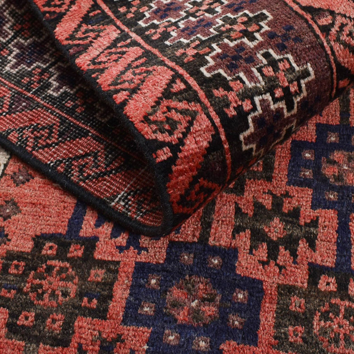 Runner Turkaman Rug - 219 x 114 cm - light red
