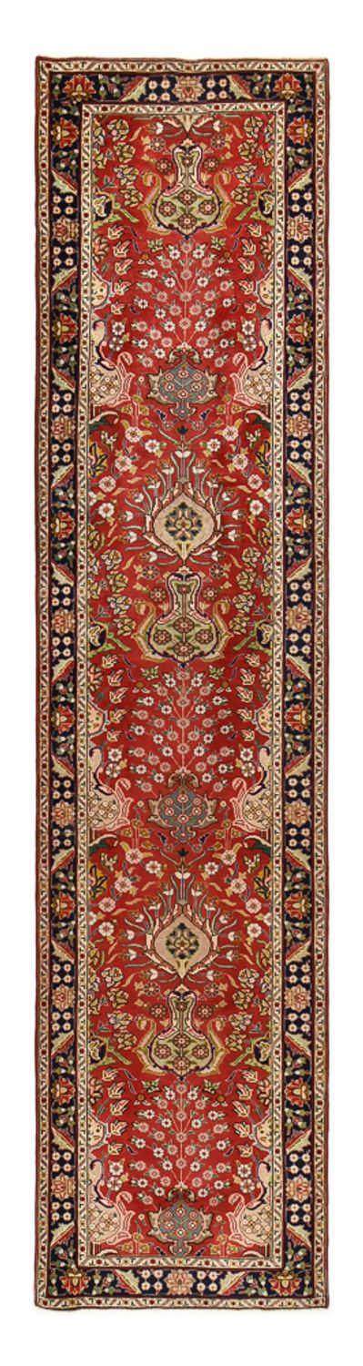 Runner Perser Rug - Tabriz - 400 x 92 cm - red