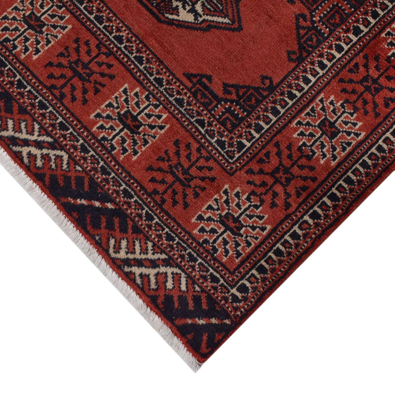 Runner Turkaman Rug - 333 x 96 cm - red