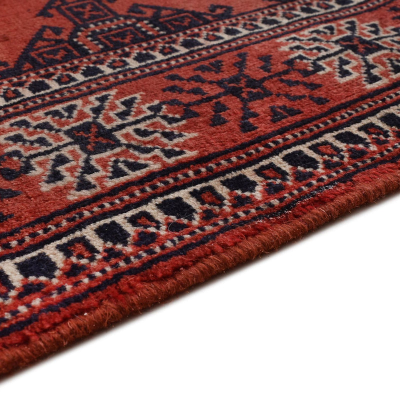 Runner Turkaman Rug - 333 x 96 cm - red