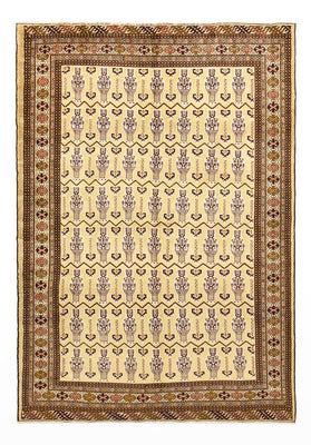Turkaman Rug - 213 x 146 cm - light beige