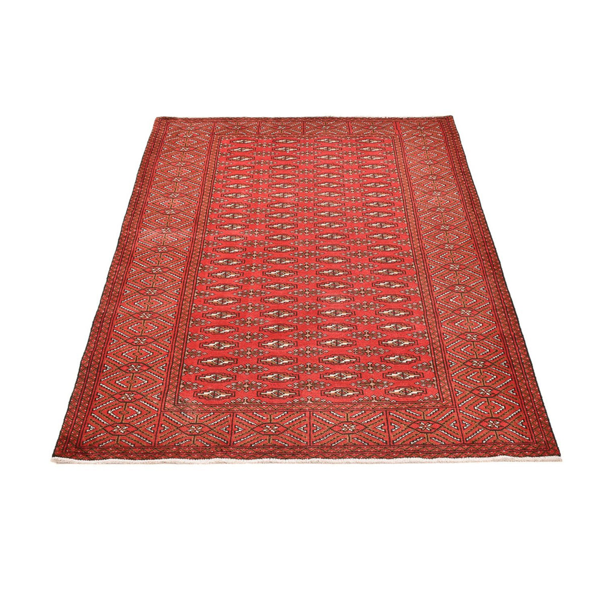 Turkaman Rug - 186 x 125 cm - red