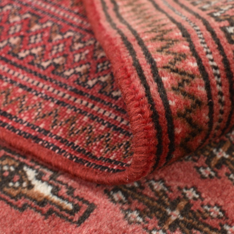 Turkaman Rug - 140 x 104 cm - red