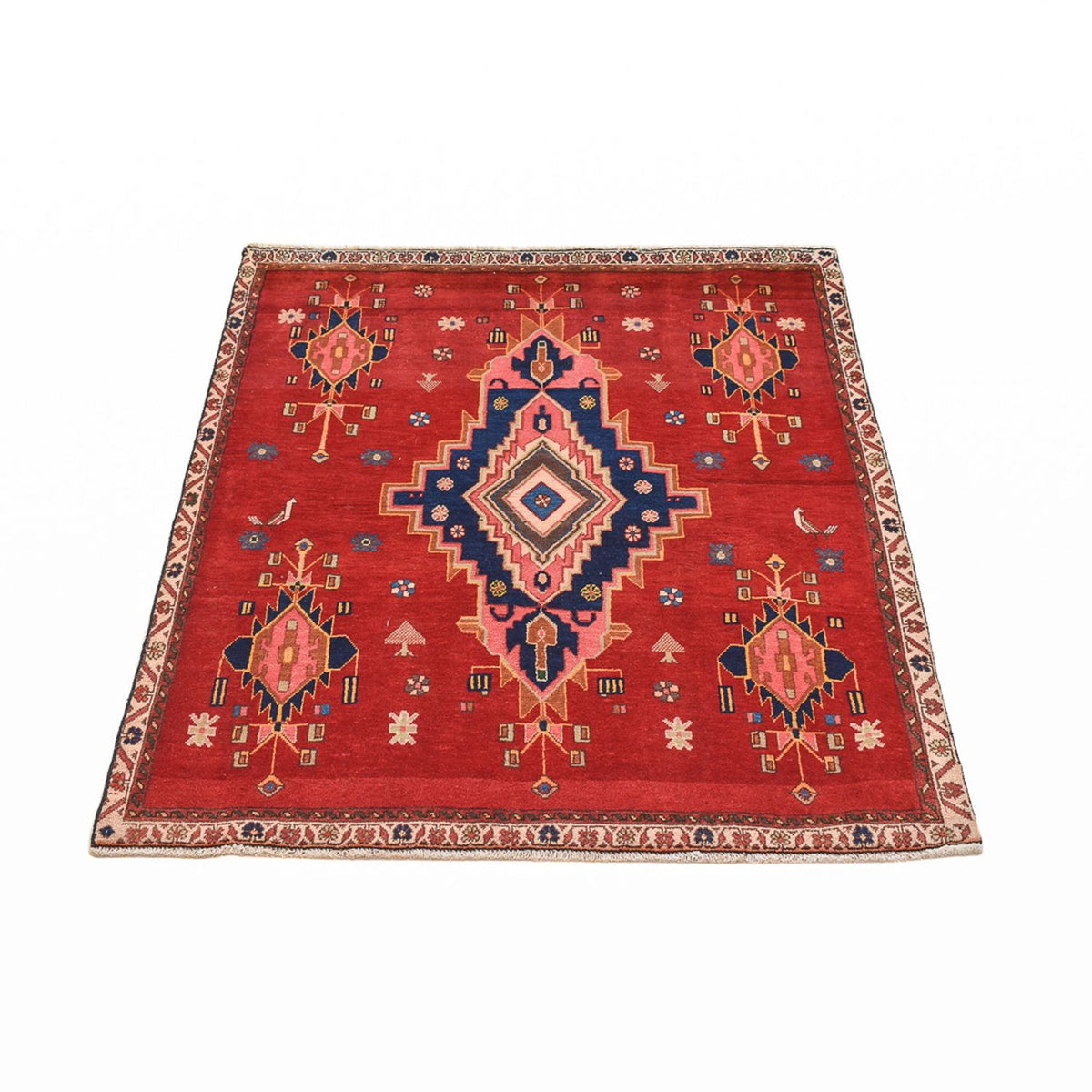 Runner Perser Rug - Nomadic - 129 x 107 cm - red