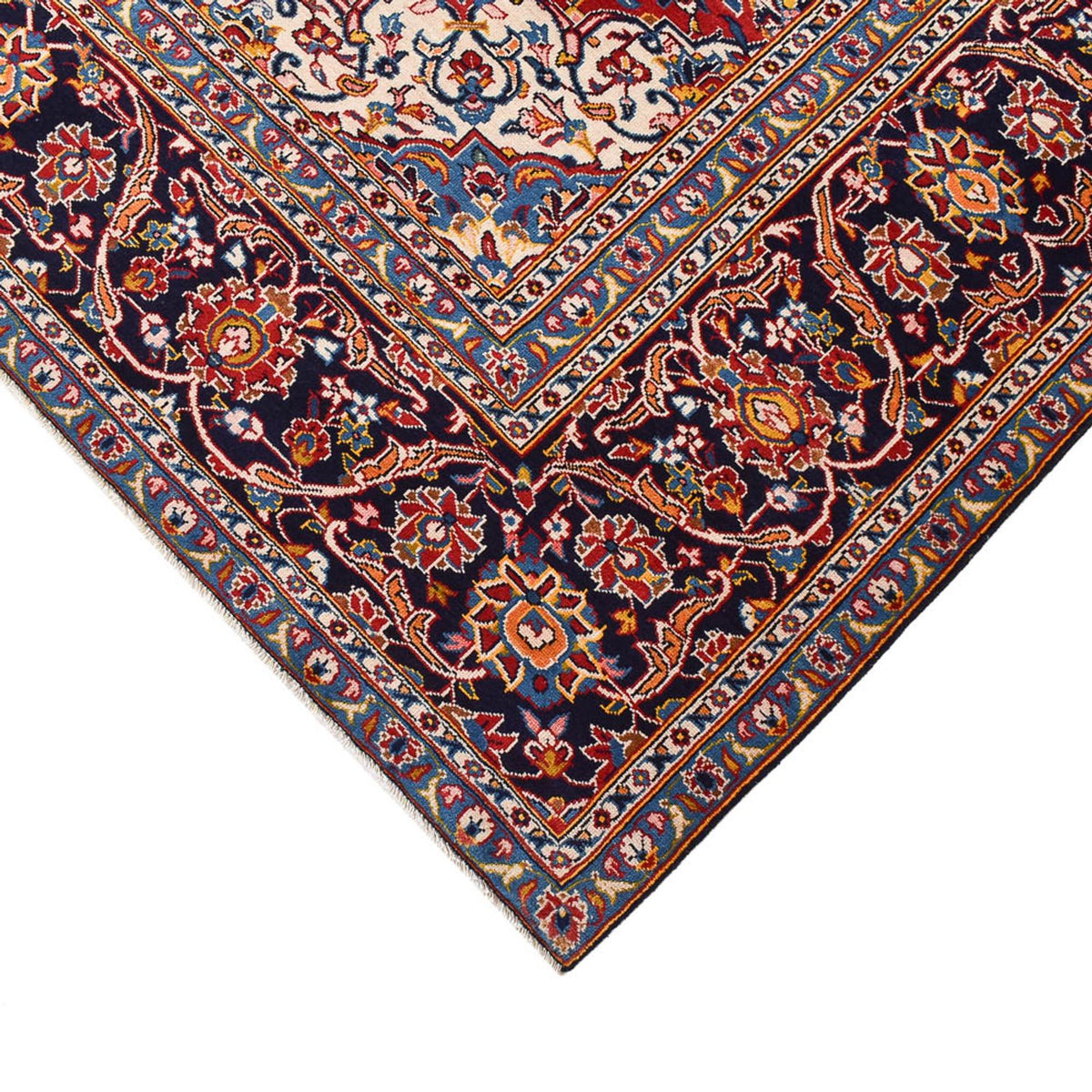 Perser Rug - Keshan - 381 x 292 cm - dark blue