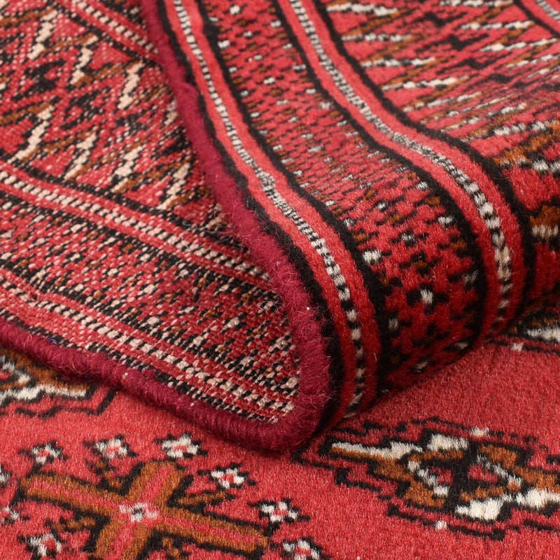 Turkaman Rug - 138 x 98 cm - red
